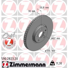 82 481 180 Bremsscheibe VA re 590.2823.20 82 481 180 Bremsscheibe VA re 590.2823.20