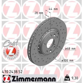 72 481 056 Sport Bremsscheibe VA Sport 470.2438.52