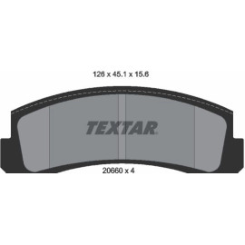 Textar Bremsbelagsatz 2066001 Textar Bremsbelagsatz 2066001