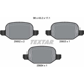 Textar Bremsbelagsatz 2565201 Textar Bremsbelagsatz 2565201