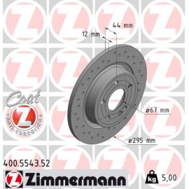 ZIMMERMANN Bremsscheibe 400.5543.52