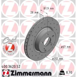 15 481 061 Sport Bremsscheibe VA Sport 400.3620.52 15 481 061 Sport Bremsscheibe VA Sport 400.3620.52
