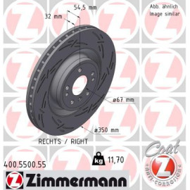 ZIMMERMANN Bremsscheibe 400.5500.55 ZIMMERMANN Bremsscheibe 400.5500.55