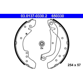 ATE Bremsbacken 03.0137-0330.2