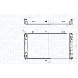 Magneti Marelli Motorkühler 350213181400