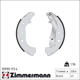 ZIMMERMANN Bremsbacken 10990.113.4
