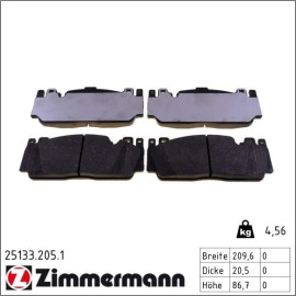 ZIMMERMANN Bremsbeläge 25133.205.1