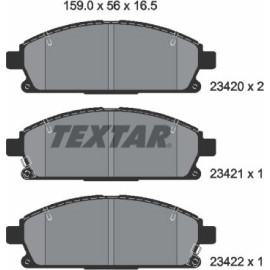 Bremsbelagsatz Nissan P. X-Trail 01-/Pathfinder 97 2342001