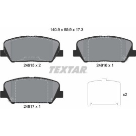 Bremsbelagsatz Kia P.Ceed/I30/Optima 12 2491501