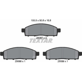 Bremsbelagsatz Nissan P.Nv200 10 2508701