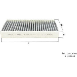 MAHLE Filter, Innenraumluft LAK 1156/S