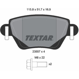 Textar Bremsbelagsatz 2355702 Textar Bremsbelagsatz 2355702