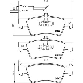 BREMBO Bremsklötze HA P 85 091