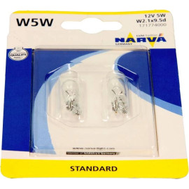 171774000 NARVA W5W Glassockellampe 12 V 5 W W2,1x9,5d, 2 Stück - 171774000 - l 171774000 NARVA W5W Glassockellampe 12 V 5 W W2,1x9,5d, 2 Stück - 171774000 - l