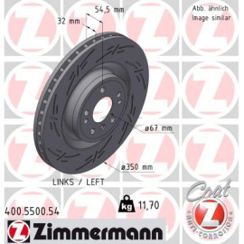 ZIMMERMANN Bremsscheibe 400.5500.54 ZIMMERMANN Bremsscheibe 400.5500.54