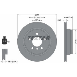 Bremsscheibe Bmw T. F30/F31/F34 92239703