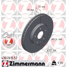 10 481 050 Sport Bremsscheibe VA Sport 430.2615.52
