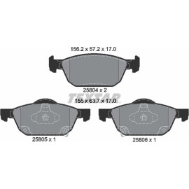 Bremsbelagsatz Honda P. Civic 1.4-2.2 12 2580401