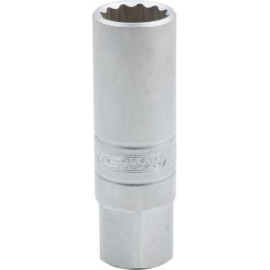 KS TOOLS Spezial-Stecknussmutter für Zündkerzen 3/8, dünnwandig, 14 mm 911.3990