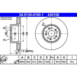 Bremsscheibe Db P. W140 2,8-6,0 91-98 24.0130-0100.1