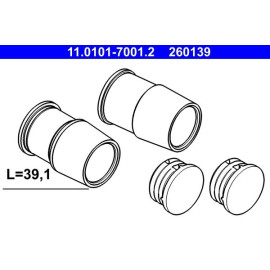 ATE Führungshülsensatz, Bremssattel 11.0101-7001.2 ATE Führungshülsensatz, Bremssattel 11.0101-7001.2