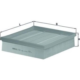 MAHLE Luftfilter LX 1049 MAHLE Luftfilter LX 1049