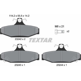 Bremsbelagsatz Daewoo T. Musso/Korando 2324201