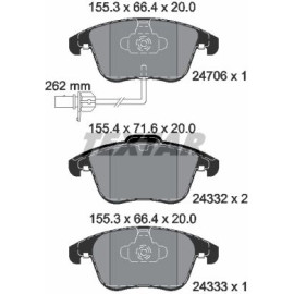 Bremsbelagsatz Vw S. A4/A5 07- Scheibe 314Mm 2470601