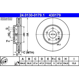 Bremsscheibe Db P. W211/S211 4-Matic 03-09 24.0130-0179.1
