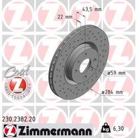 40 481 100 Bremsscheibe VA 230.2382.20