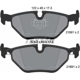 Bremsbelagsatz Bmw T. E39 11/95 2169103
