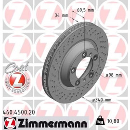 Bremsscheibe HA li 460.4500.20 Bremsscheibe HA li 460.4500.20