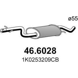 Mittelschalldämpfer 46.6028
