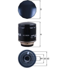 Mahle Original Ölfilter OC 593/4 Mahle Original Ölfilter OC 593/4