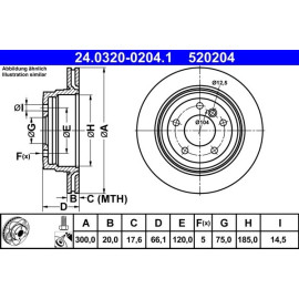 Bremsscheibe Bmw T. 1/3/X1 2.0-3.0 05-15 Power Disc 24.0320-0204.1 Bremsscheibe Bmw T. 1/3/X1 2.0-3.0 05-15 Power Disc 24.0320-0204.1