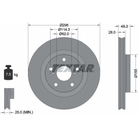 Bremsscheibe Toyota P. Rav-4 06 92168803 Bremsscheibe Toyota P. Rav-4 06 92168803