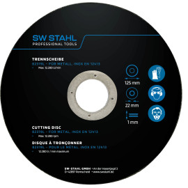 SW-Stahl Trennscheibe Dm 125 mm 10 tlg 82319L