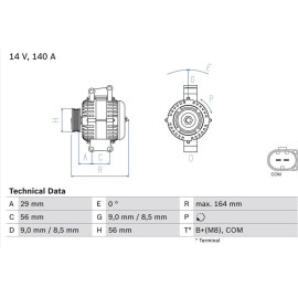Lichtmaschine 0 986 081 370