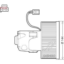 DENSO Innenraumgebläse DEA05008