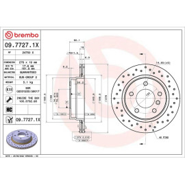 BREMBO Bremsscheibe XTRA HA 09.7727.1X