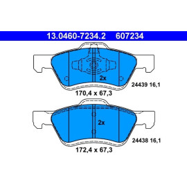 Bremsbelagsatz Ford P. Maverick 2.0-3.0 V6 24V 01 13.0460-7234.2