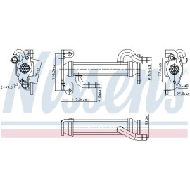 Nissens AGR-Kühler 989400