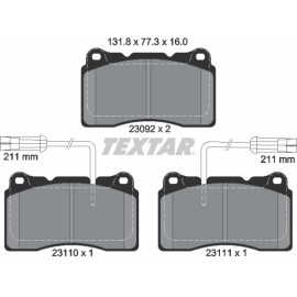 Bremsbelagsatz Alfa S. 159/166/Brera/Spider 2 Sensoren -07 Siehe Katalog 2309201