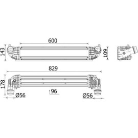 Ladeluftkühler CI 668 000P