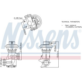 Nissens AGR-Ventil NIS98496 Nissens AGR-Ventil NIS98496