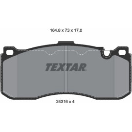 Bremsbelagsatz Bmw P. E87/E90 M-Versionspaket 2431601