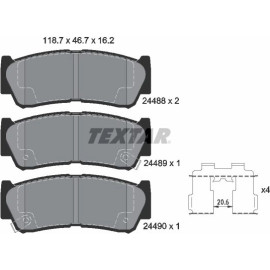 Textar Bremsbelagsatz 2448801 Textar Bremsbelagsatz 2448801