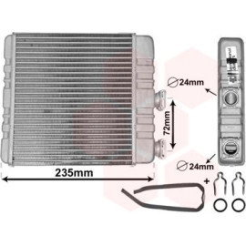 VAN WEZEL Wärmetauscher, Innenraumheizung 37006321