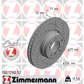 11 481 034 Sport Bremsscheibe VA Sport 150.1280.52 11 481 034 Sport Bremsscheibe VA Sport 150.1280.52