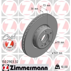 ZIMMERMANN Bremsscheibe 150.2903.32 ZIMMERMANN Bremsscheibe 150.2903.32